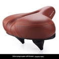 thumbnail image 1 of Brown Basic Mountain Bike Seat Cushion - Extra Large, Ultra Soft Thick Sponge with Silicone Shock Absorption & Spring Suspension for Long-Distance Comfort, Universal Fit for Electric Bicycles &, 1 of 6