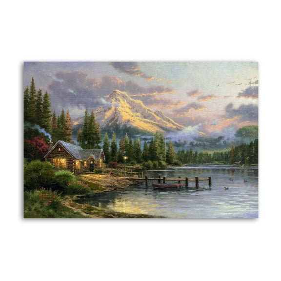 Lakeside Hideaway Gifts Canvas Painting Poster Wall Art Decorative Picture Prints Modern Decor 24x36inch(60x90cm)