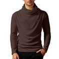 thumbnail image 4 of Wxolcjlv T-Shirt For Mens Personalized Long Sleeve High Neck Base Layer Stylish Stand Collar Wear Tee,Size M-3XL, 4 of 5