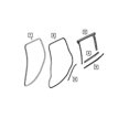 thumbnail image 5 of New Genuine Mopar W/Strip Door Belt Inner 2017-2023 OE 68533548AA, 5 of 10