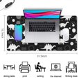 thumbnail image 5 of Long Mouse Pads for Desk,Dinosaur Silhouette Pattern Desk Mats on Top Of Desks, Desk Mouse Pad Extra Large with 3mm Non-Slip Base and Stitched Edge for Gaming,Office,Work,Home 31.5"x15.7", 5 of 6