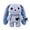 Blue, variant on Cuddly Patch Rabbit Plush Toy Beige Plaid Ear Stuffed Animal Huggable Companion for Nap and Play(Beige-22cm)