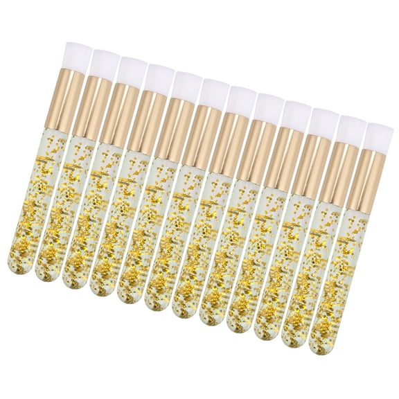 Vocoste Travel Blending Makeup Brush Set Foundation Contour Concealer Blusher Brush 10x1cm Yellow 12 Pcs
