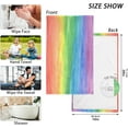 thumbnail image 2 of GZHJMY Rainbow Painting Print Pure Cotton Hand Towels for Bath Decorative Guest Towels Fingertip Towels for Bathroom Spa Gym, 2-Piece, 16 x 28 inches（172）, 2 of 7