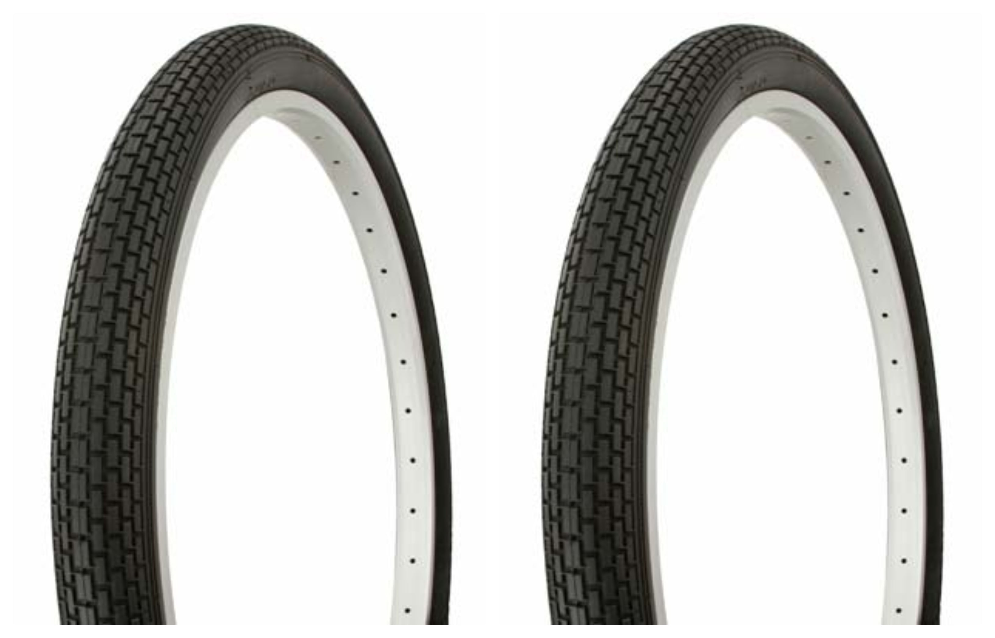Tire set. 2 Tires. Two Tires Duro 26" x 2.125" Black/Black Side Wall HF