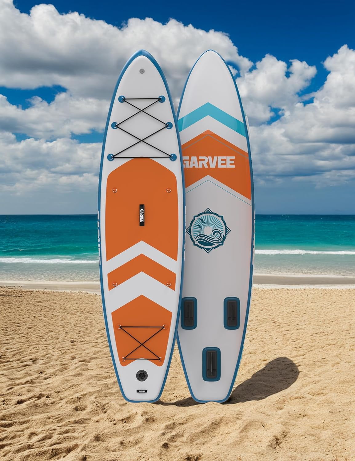 QinaQin Inflatable Paddle Board Set, 11 Ft or 10.6 Ft SUP with EVA Deck, Air Pump and Carry Bag for All Skill Levels