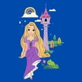 thumbnail image 2 of Boy's Tangled Cartoon Rapunzel Graphic Tee Royal Blue Large, 2 of 5