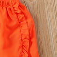 thumbnail image 6 of GYRATEDREAM Infant Toddler Girls Summer Cotton Shorts Set Baby Crew Neck Puff Sleeve Solid Color T-Shirt Top + Elastic Waist Bubble Shorts Outfits Clothes for 6 Months-4 Years, 6 of 8