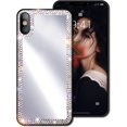 thumbnail image 6 of iPhone X/Xs Mirror Case for Women with Diamond,Bling Acrylic Mirror Phone Case That Can Be Used for Outdoor Makeup for Girl Who Love Beauty(Bling Diamond Mirror), 6 of 12