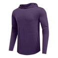 thumbnail image 4 of Turilly Hoodies Mens Solid Color Zip Up Hooded Top Soft Casual Fast Drying Long Sleeve Shirt, 4 of 5