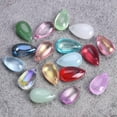 thumbnail image 2 of U8MO 10pcs Teardrop 14x8mm Colorful Crystal Glass Loose Top Drilled Pendants Beads-2# Jelly Green, 2 of 9