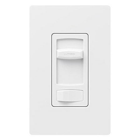 lutron ctcl-153pdh-wh skylark contour 150w single pole/3-way cfl led dimmer, white
