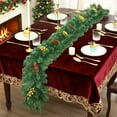 thumbnail image 5 of Commercial Grade Christmas Rattan Garland - 2.7m Fireproof PVC Holiday Decoration for Stores/Homes (Hyper-Realistic Pinecones & Fruits), 5 of 6