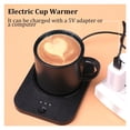 thumbnail image 4 of USB Wireless Charging Cup Warmer Pad Coffee Milk Tea Water Mug Heater 3 Gear Temperature Heating Coaster for Home Office Cup Mat ,Fast Heating, 4 of 8