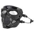 thumbnail image 1 of Máscara de paintball, máscara facial completa con gafas de protección ocular para supervivencia CS. Negro, 1 of 9