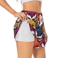 thumbnail image 2 of Disketp Fox Face Print Women's Shorts Workout Shorts for Athletic Gym Running Shorts with Phone Pockets Large, 2 of 8