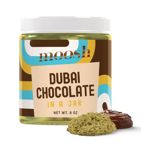 Dubai Chocolate Jar – Pistachio & Kataifi Chocolate Dessert Spread & Snack, Perfect by the Spoon, for Toast, Pastries & Candy Making (8 oz)