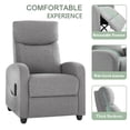 thumbnail image 6 of Simenmax Massage Recliner Chair, Single Sofa Recliner Chairs Adjustable Theater Chairs Padded Seat Backrest,Gray, 6 of 8