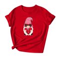 thumbnail image 2 of Penkiiy T-Shirt Graphique Cœur Amoureux pour Femmes Col en V Saint-Valentin Couple Amusant Manches Courtes Décontracté Cadeau Rouge, 2 of 7