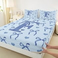 thumbnail image 3 of Castle Fairy Initial F 4-Piece King Size Bed Sheets, 3 of 7