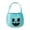 B, variant on Halloween Decorations Soft Pumpkin Candy Bucket 9.8 Inch Teal Fabric Tote Bag with Handles for Halloween Party Supplies Favors Fall Decor