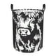 thumbnail image 1 of Fotbe Floral Cow Silhouette Cesto de Ropa con Asas, Cesto Impermeable de Gran Capacidad, Bolsa de Lavado para Dormitorio, Cesto de Ropa con Ruedas y Asas-Medium, 1 of 6