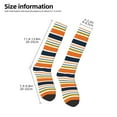 thumbnail image 5 of Balery Colorful Pastel Stripes Fun Novelty Socks Men'S Women'S Crew Socks Funny Crazy Novelty Socks Quirky And Cool Socks, 5 of 9