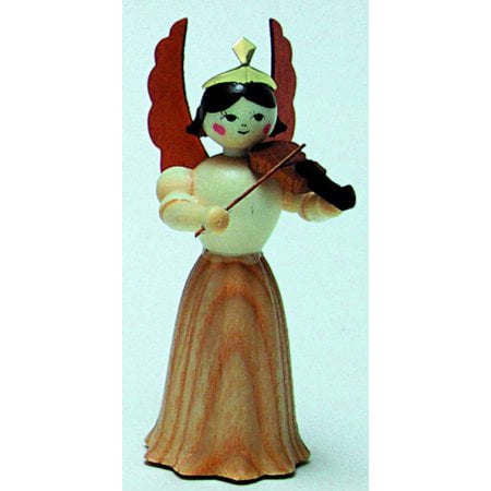 Germany Figurines Violin Concert Angel German Erzgebirge Wood Christmas Figurine Made in Germany ()
