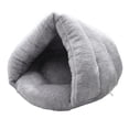thumbnail image 3 of Cama para Perros con Forma de Zapatilla, Caseta para Cachorros Y Gatos, Lavable, Suave, Transpirable, Cojín Cálido, Casa Cálida para Gatos de Interior Gris claro 50cmx40cm, 3 of 10