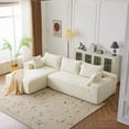 thumbnail image 4 of 108*68 inch Cloud Sofa, Modular Design, White, for Living Room, 4 of 24
