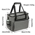thumbnail image 4 of Large Capacity Sewing Machine Bag Universal Waterproof Oxford Cloth Sewing Tools Handbag Carry Case, 4 of 7