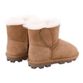 thumbnail image 2 of Kirkland Signature Kid's Girls Shearling Sheepskin Boot - Warm Easy On Winter Boot (Chestnut, 13 Little Kid), 2 of 5