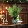 thumbnail image 5 of 15Pcs/30Pcs Artificial Pine Sprigs Faux Greenery Stems Pine Picks Plastic Christmas Decor - DIY Holiday Accessories, 14X4Inch, 5 of 7