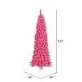 thumbnail image 2 of Vickerman 10' Flocked Pink Pencil Fir Artificial Christmas Tree, Pink Dura-lit lights., 2 of 2