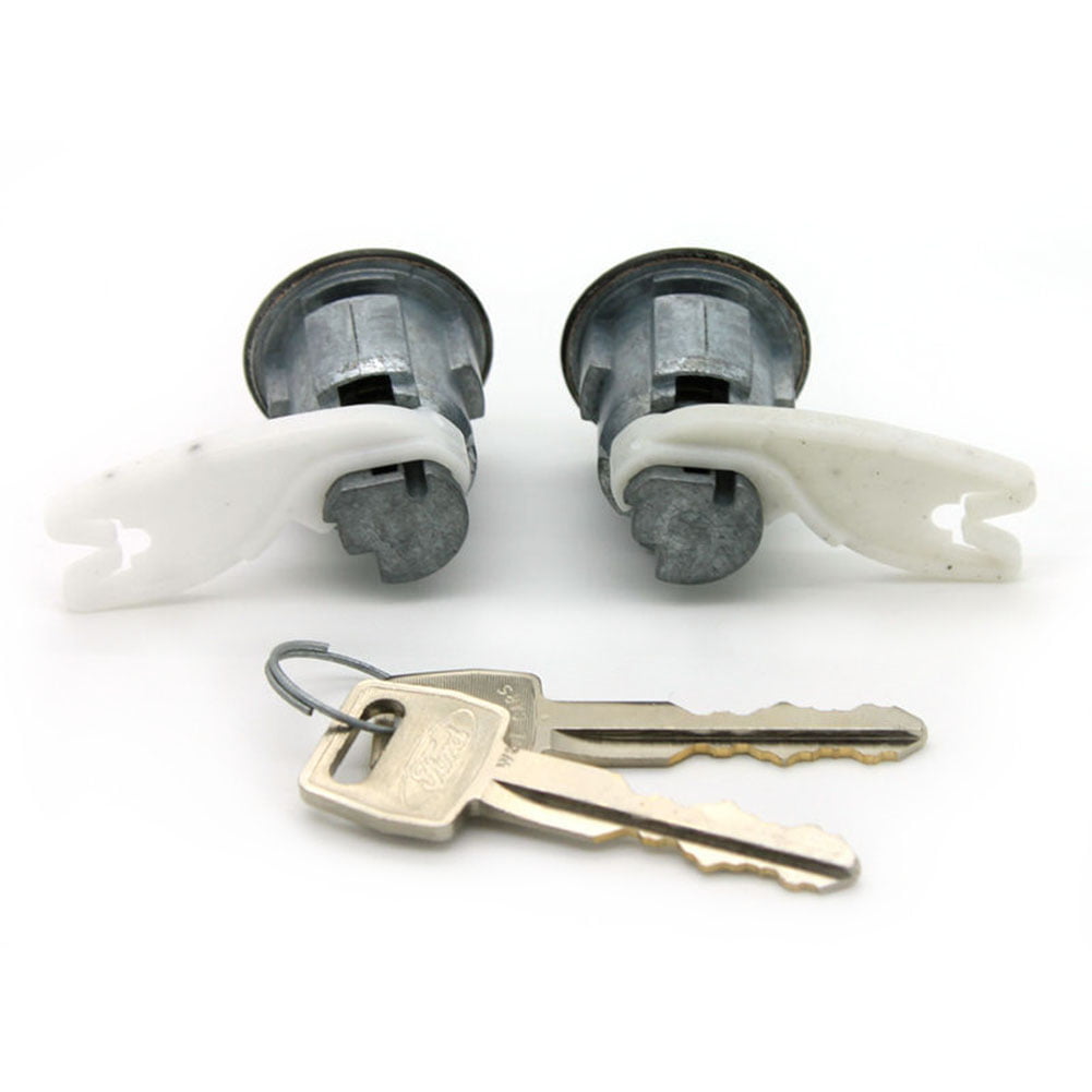 Lockcraft LKC-5070032 Door Lock Cylinder Pair in Chrome for Listed Ford Models Lockcraft Pro