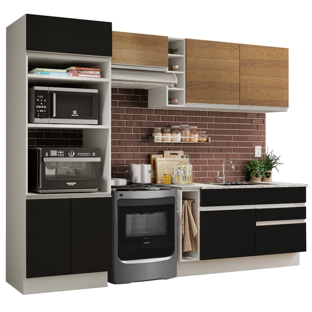 Cocina Integral Completa Modular Madesa Glamy 270cm BN 09