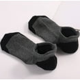 thumbnail image 4 of beishanbush Clothing 2025 Sock Slippers Men and Women Running Socks 6 Pairs Breathable Low Cut Sports Socks with Cushioning Ankle Socks Dark Gray, 4 of 9