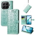 thumbnail image 1 of Funda Cartera FOXDOCK para Xiaomi 15T Pro , Flip PU con Relieve de Gatos y Perros, Tarjetero y Soporte, 1 of 6