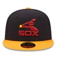 thumbnail image 2 of Men's New Era Navy/Gold Chicago White Sox Primary Logo 59FIFTY Fitted Hat, 2 of 6