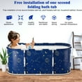 thumbnail image 7 of Skymirror 47" Folding Tub, Portable Foldable Bathtub for Adults, Soaking Bathtub for Hot Bath and Ice Bath, Freestanding Surround Collapsible Bathtub, 7 of 7