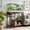 Brown, variant on Heavy Duty Aquarium Stand with Built-In Power Outlets, Metal and Wood Storage Shelf for 40-50 Gallon Fish Tank Turtle Reptile Terrarium