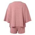 thumbnail image 3 of MAIHAN Womens Two Piece Outfits Summer Beach Vacation Clothes Shirt & Shorts Clothes Set Trendy 2 Piece Summer Shorts Set Casual Two-Piece Outfit, 3 of 5