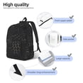 thumbnail image 5 of Casual Canvas Backpack Without Interlayer Large Capacity Stick Bag Design For Outdoor Shopping Office Outdoor Sports Snake Skin Print Style Darkgray_3 Medium, 5 of 7