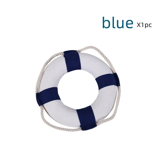 Pool Safety Life Preserver Throw Ring Buoy - Swim Foam Rings for Swimming Pool Wall Decoration, Mediterranean Decoration(14cm/5.51in-blue*1)