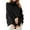 Black, variant on PMVFHDE Womens Turtleneck Oversized Long Batwing Sleeve Fall Sweater Plus Size Pullover Sweaters For Women Ribbed Knit Warm Red,M