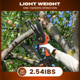 thumbnail image 4 of GPED Mini Chainsaw , Motosierra Eléctrica Portátil de 6 Pulgadas sin Cable, Motosierra de Mano para Poda, Motosierra para Ramas de Árboles, Patio, Hogar y Jardín, Naranja, 4 of 7