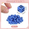 thumbnail image 2 of 300 Paquete de Mini Dados, 5mm/0.2" Acrílico Pequeño de Seis Caras Dados Cuadrados a Granel para Juegos de Mesa y Actividades de Fiesta, Azul/Negro, 2 of 6