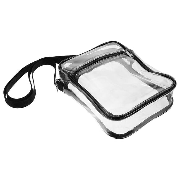 Clear Adjustable Crossbody Shoulder Bag for Women – Transparent Storage Pouch for Shopping, Beach, Travel