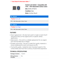 thumbnail image 2 of Central Lock Switch - Compatible with 1978 - 1984 Oldsmobile Cutlass Calais 1979 1980 1981 1982 1983, 2 of 2