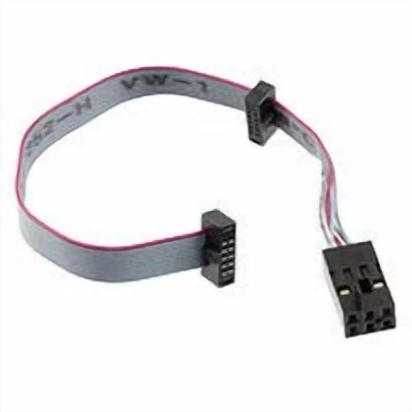 MICROCHIP Kit de Câbles Atmel ICE 50-mil 10-pin IDC Plat avec Connecteurs IWP 6-pin et 10-pin